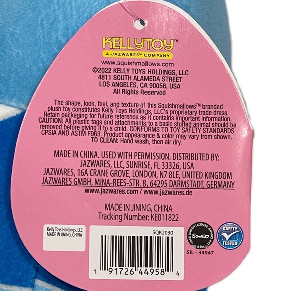 SQUISHMALLOWS Official Kellytoy 6.5" Hello Kitty & Friends Tuxdosam NWT - Picture 6 of 8